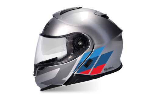 SIG 1497 Shoei Neotec II R Line Silver Helmet M Sport