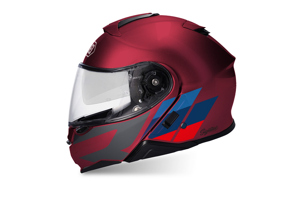 SIG 1497 Shoei Neotec II R Line Wine Red Helmet M Sport