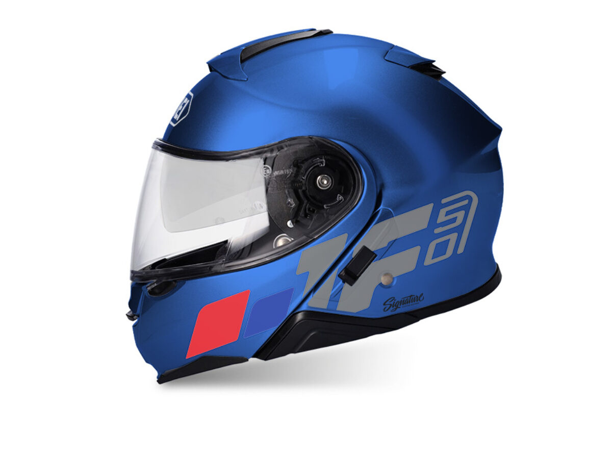 shoei neotec 2 - respect tc-10 blue Shoei Neotec II (Blue) Raise Red & Blue Stickers
