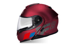 SIG 1498 Shoei Neotec II Wine Red Raise Red Blue