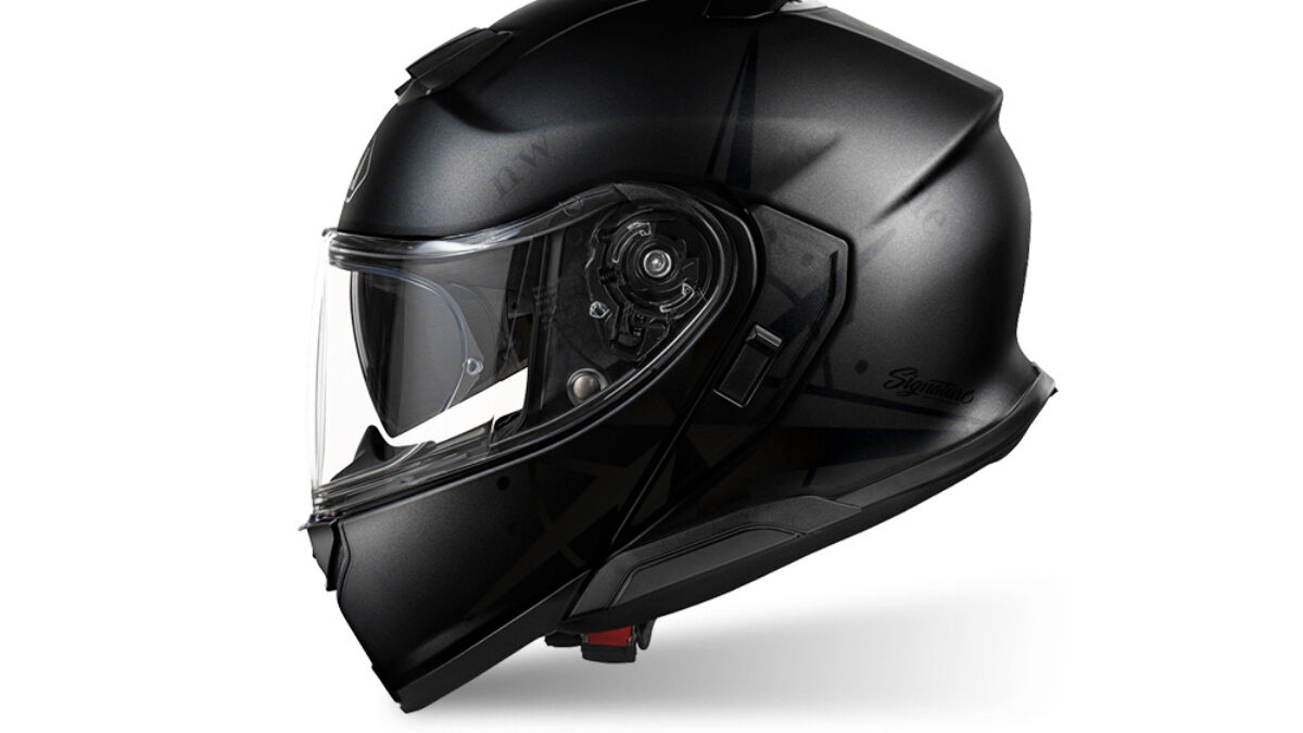 Shoei Neotec 3 (Black) Compass Black Stickers - Signature Custom