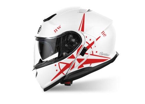 SIG 1517 Shoei Neotec III White Compass Red