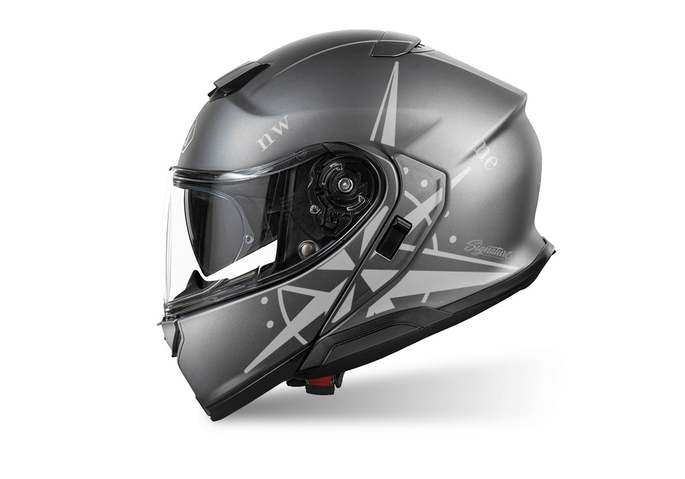 SIG 1518 Shoei Neotec III Anthrasite Compass Silver