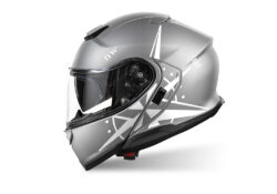 SIG 1519 Shoei Neotec III Light Silver Compass White