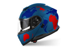 SIG 1521 Shoei Neotec 3 Blue The Globe Red & Blue