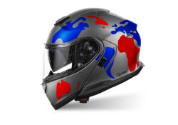 SIG 1521 Shoei Neotec III Anthrasite White The Globe Red & Blue