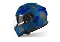 SIG 1522 Shoei Neotec 3 Blue The Globe Blue & Grey