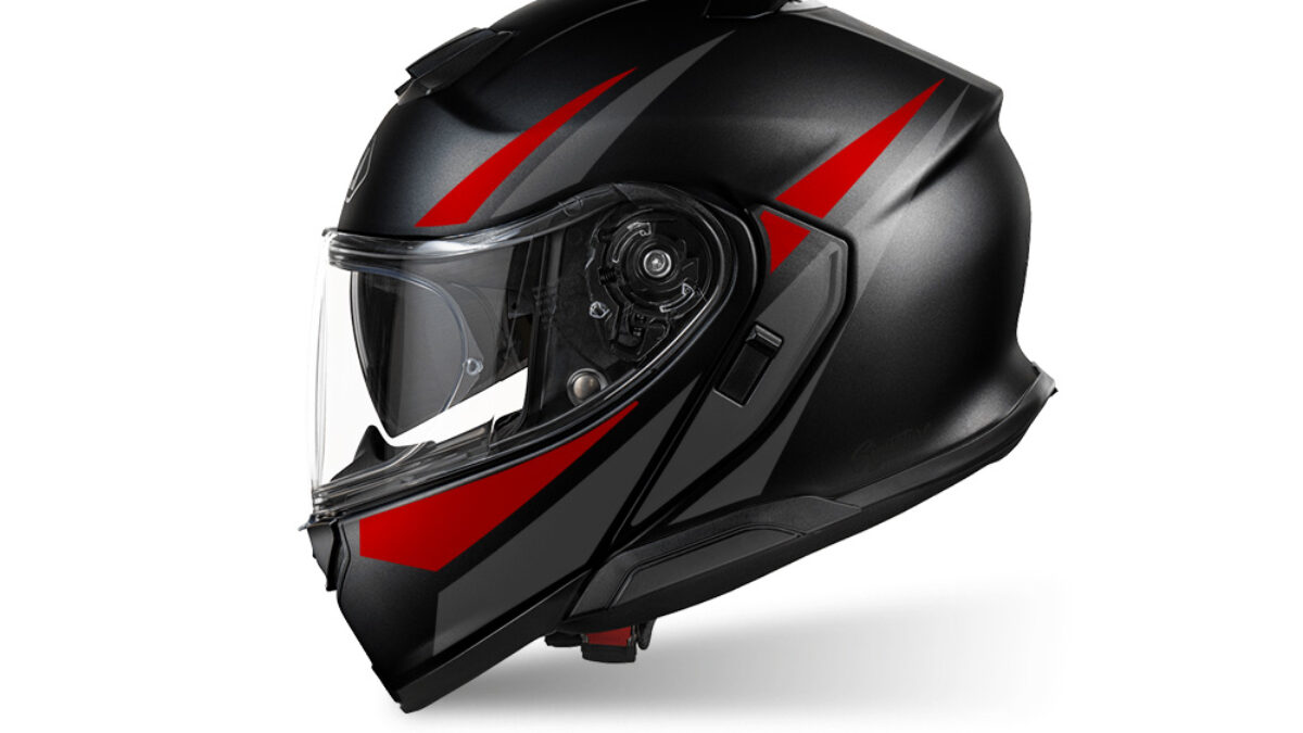 Shoei Neotec 3 (Black) Vivo Grey & Red Stickers - Signature Custom 