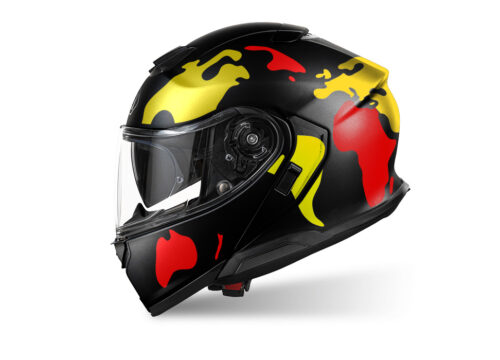SIG 1529 Shoei Neotec 3 The Globe Black Red & Yellow