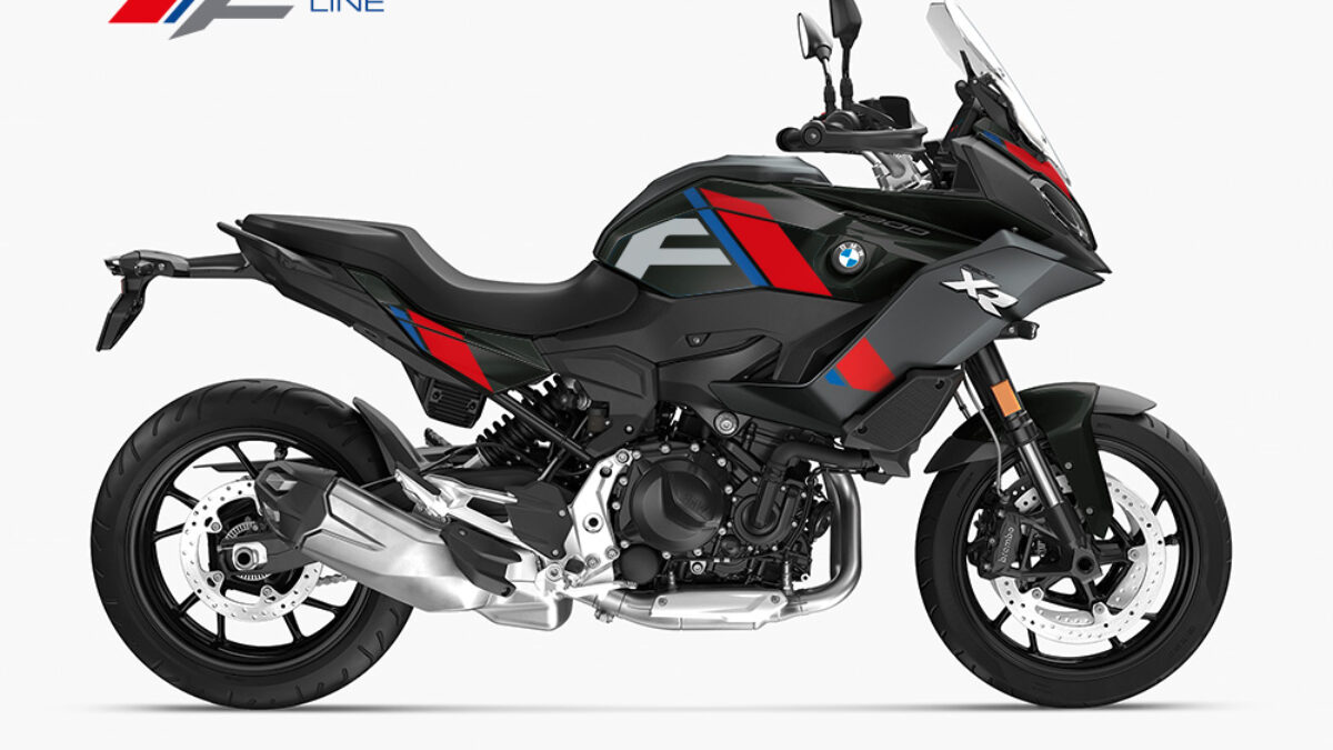 さくら様限定　BMW F900XR 標準シート BMW F900XR Light White F-Line Red & Blue Stickers Kit