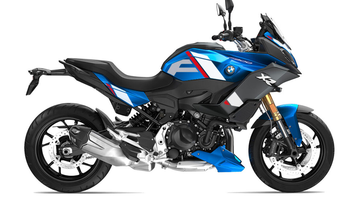 BMW F900XR Racing Blue F-Line Red & White Stickers Kit