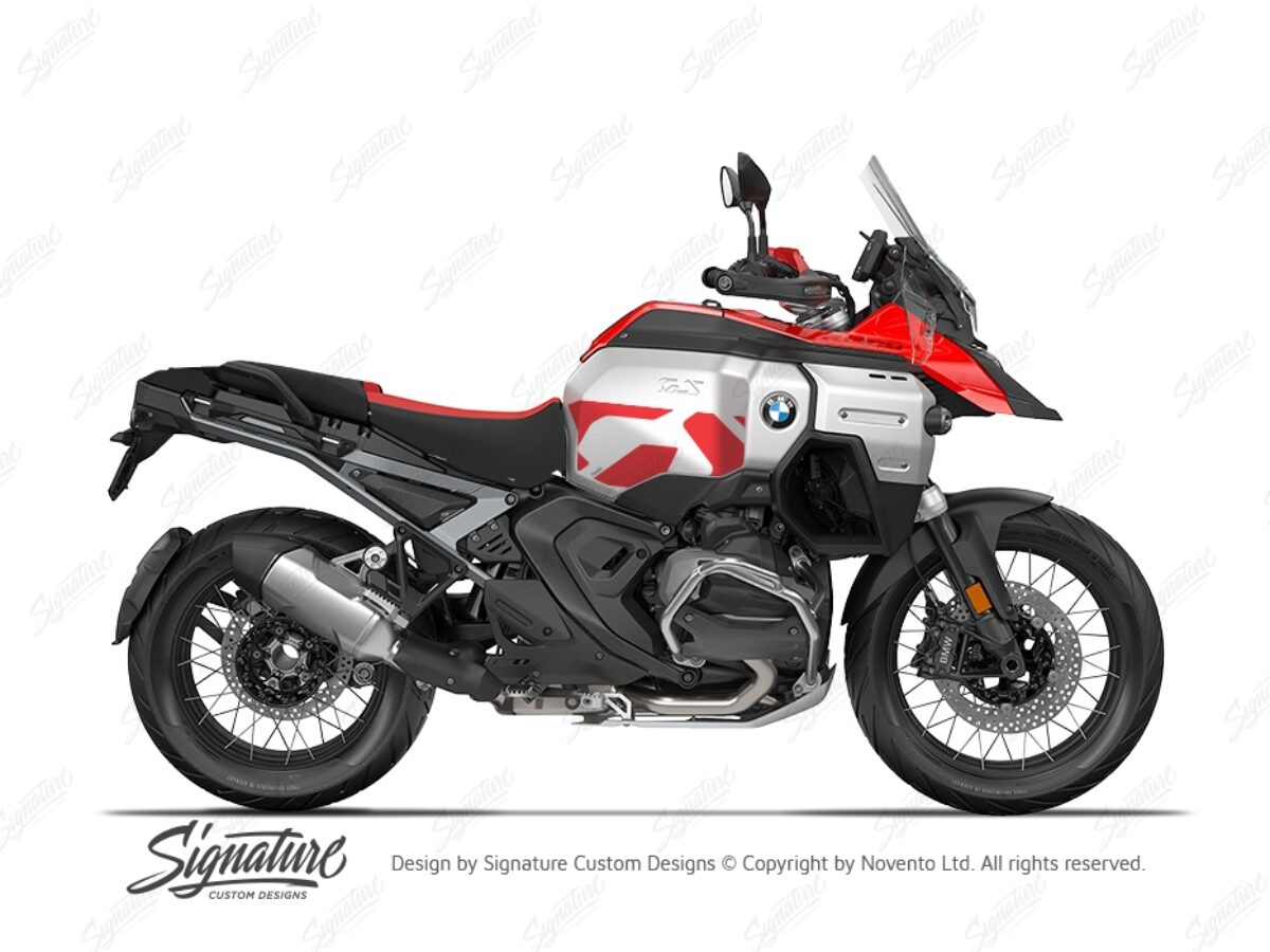 赤エシャレット　gssa BMW R1300GS Adventure Racing Red GS-Line Red Stickers Kit