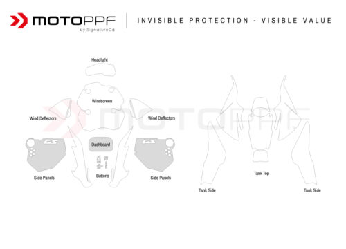 SIG 1657 BMW F9000GS Adventure Full Set Protective Films 02