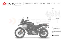 SIG 1658 BMW F9000GS Adventure Tank Set Protective Films 01