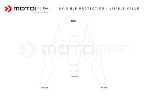 SIG 1658 BMW F9000GS Adventure Tank Set Protective Films 02