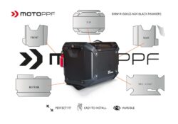 SIG 1659 BMW ALU Black Panniers Clear PPF