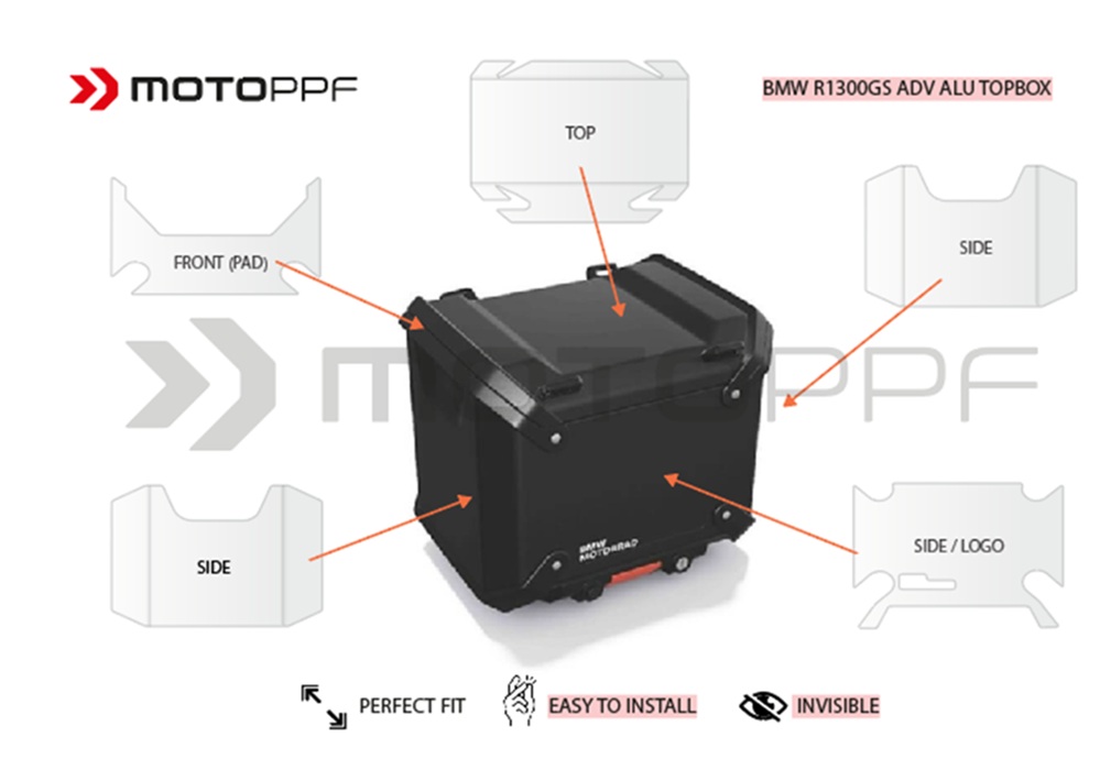 SIG 1660 BMW Black TopBox Clear PPF