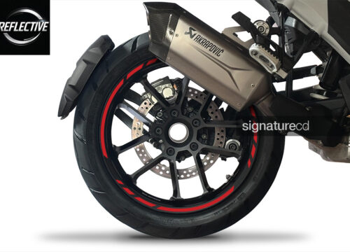 SIG 1675 Wheel Reflective Stickers R1 Series Red 01.1