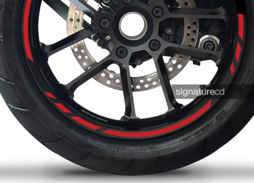 SIG 1675 Wheel Reflective Stickers R1 Series Red 02