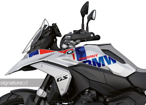 SIG 1683 BMW R1300GS Trophy 2 Vibe Series Blue Stickers 02