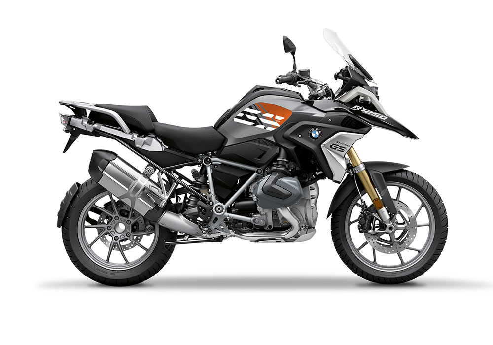 BSTI 3336 BMW R1250GS Black Storm Metallic Anniversary Limited Edition Tank Stickers Black Orange 01