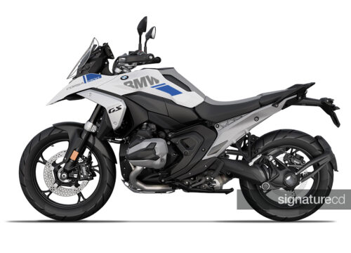 SIG 1697 BMW R1300GS Light White Corsa Blue Grey Stickers 01