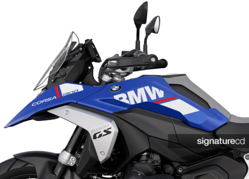 SIG 1698 BMW R1300GS Blue White Corsa Red Stickers 02