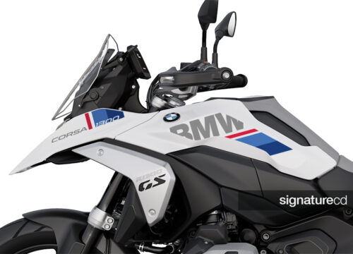 SIG 1702 BMW R1300GS White Corsa BMW M Sport Stickers 02