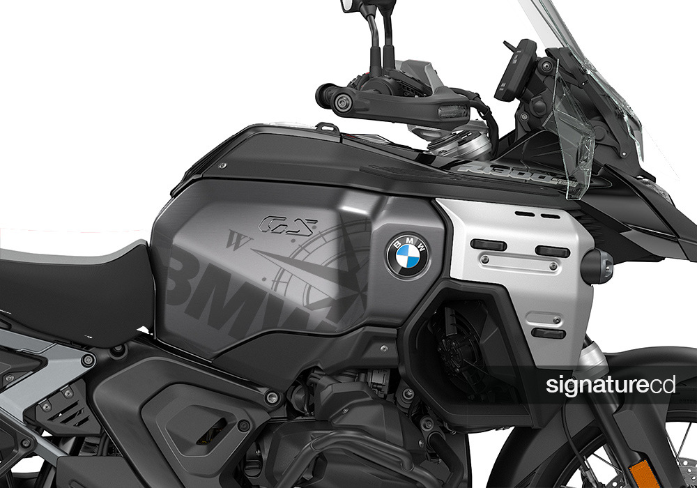 SIG 1707 BMW R1300GS Adventure Triple Black BMW Compass Tank Styling Kit 02