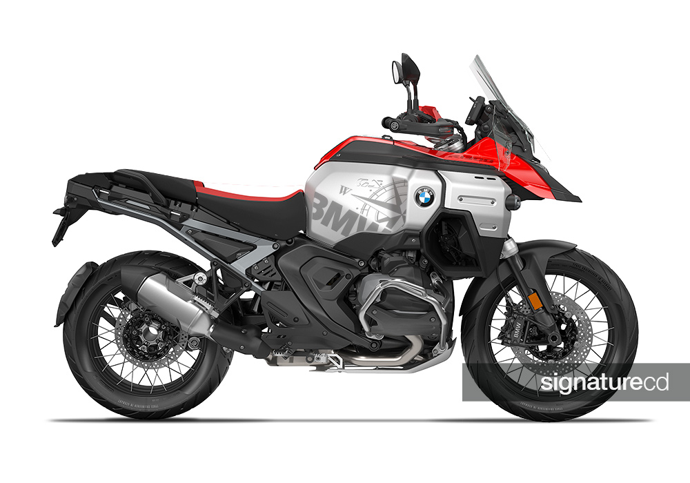 SIG 1710 BMW R1300GS Adventure Racing Red BMW Compass Tank Styling Kit 01