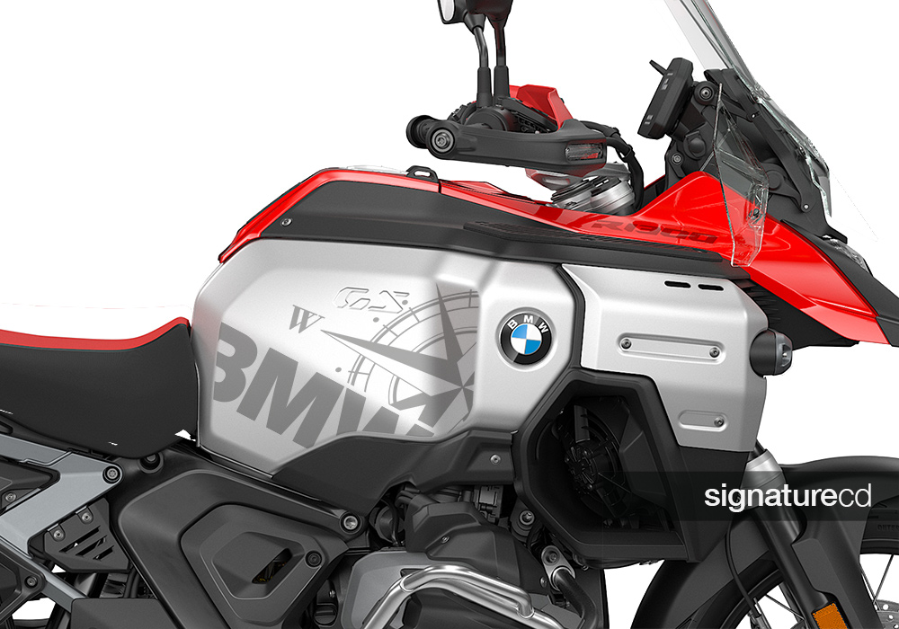SIG 1710 BMW R1300GS Adventure Racing Red BMW Compass Tank Styling Kit 02