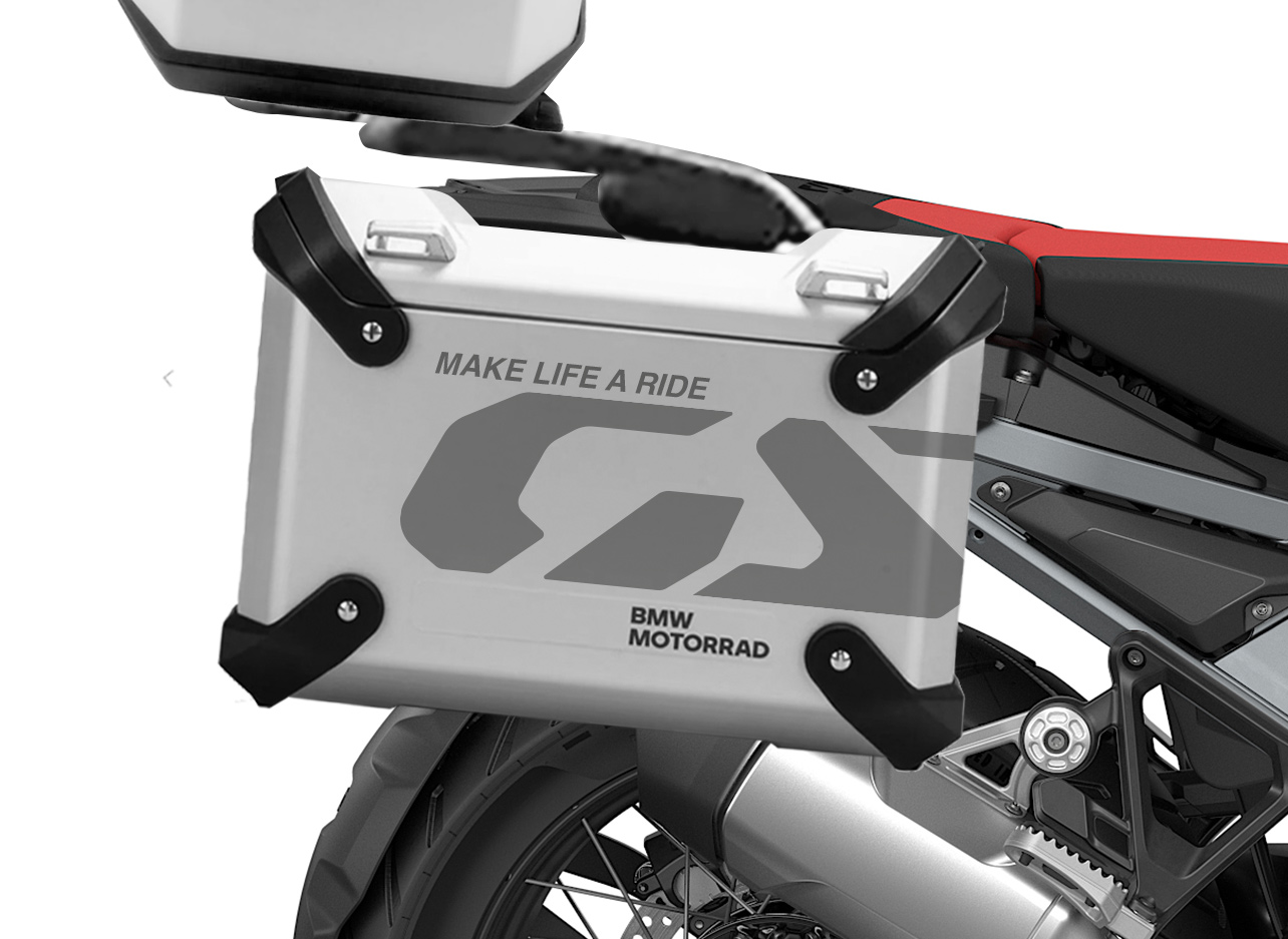 SIG 1706 BMW Panniers GS Line Siver Styling Kit Right Crop