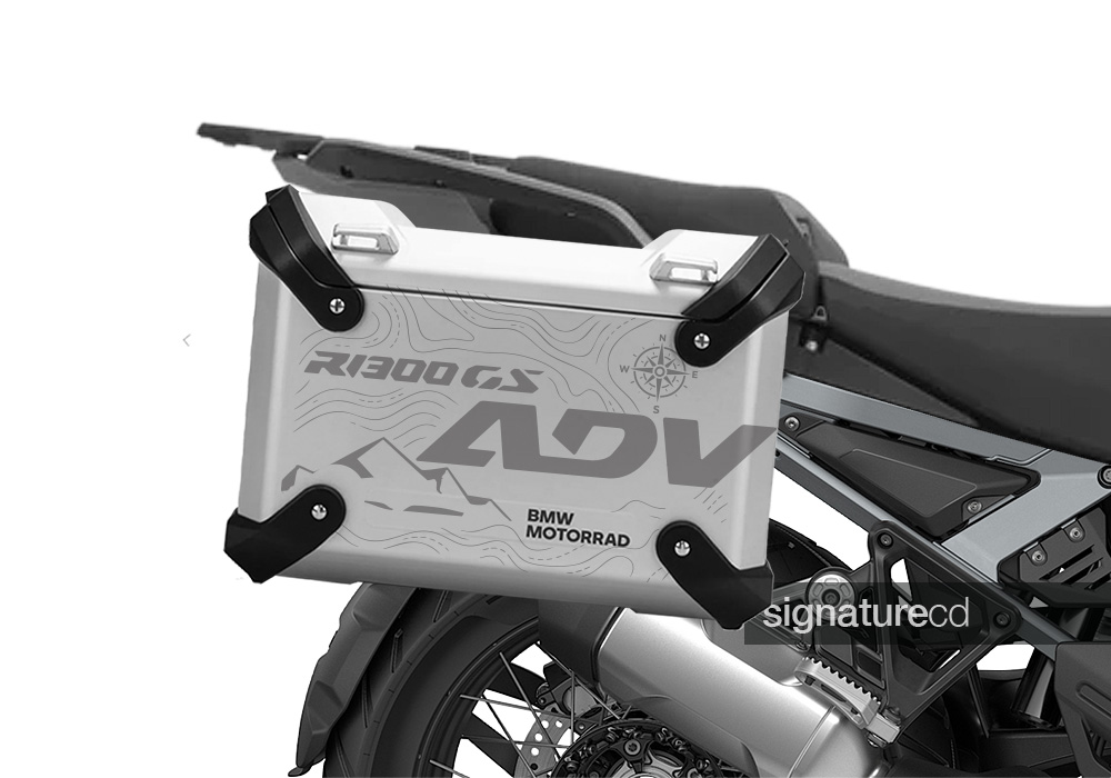SIG 1723 BMW R1300GS Aluminium Panniers Topo Series Styling Kit 01