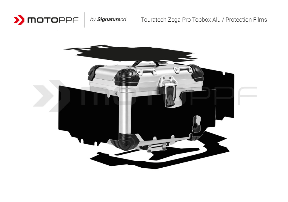 SIG 1727 Touratech Zega Pro Aluminum Topbox 38L Heavy Duty Black Protective Films 01